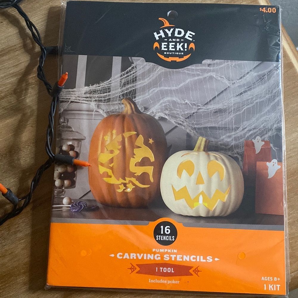 NWT Halloween pumpkin carving stencils designs 4 booklets books holiday Fall